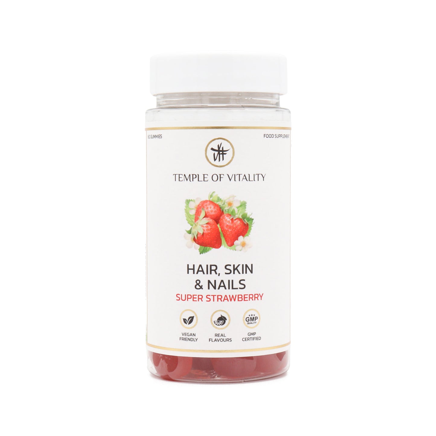 Vegan Hair, Skin, & Nails Gummies - Temple of Vitality - Premium Hair, Skin & Nails Gummies