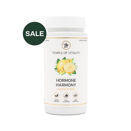 Vegan Hormone Harmony Gummies - Temple of Vitality - Premium Hormone Balance Supplement Gummies for Women - Summer Sale